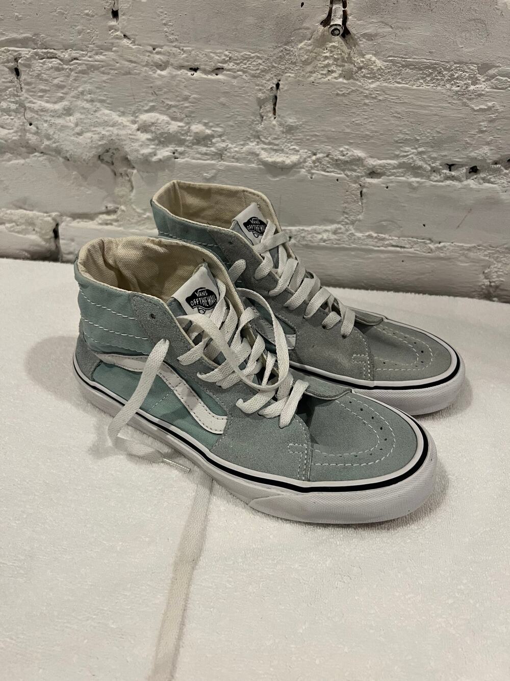 Vans Womens Sk8-Hi High-Top Sneakers Shoe Comfort Casual Mid-Top Theory Size 8.5